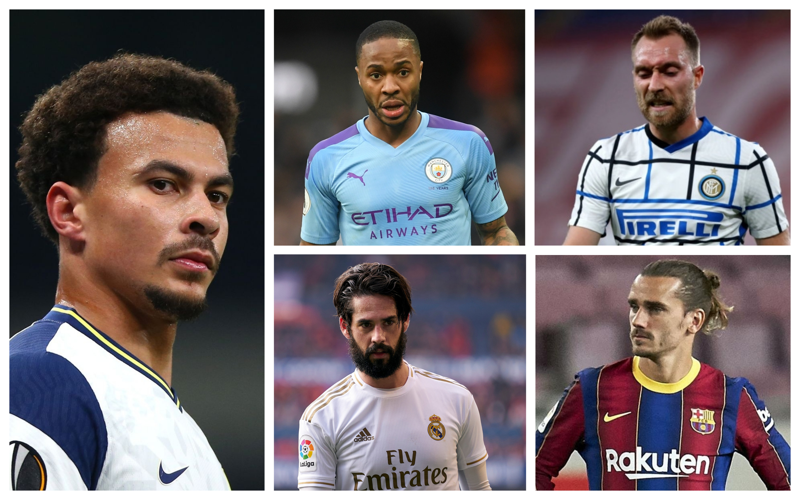 Football players with biggest value decreases in 2020